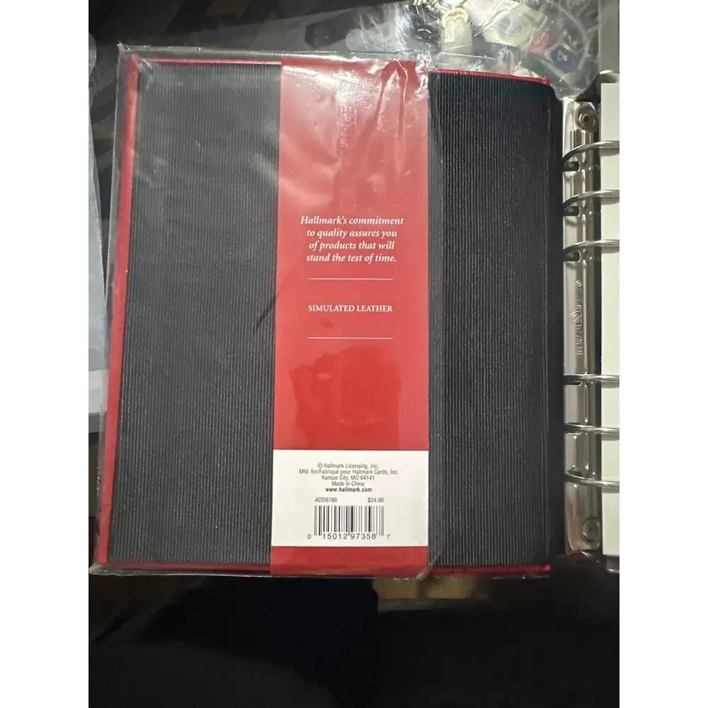 Hallmark Stationary, Address Book w/divided sections NWT sells for $24.00 In Red